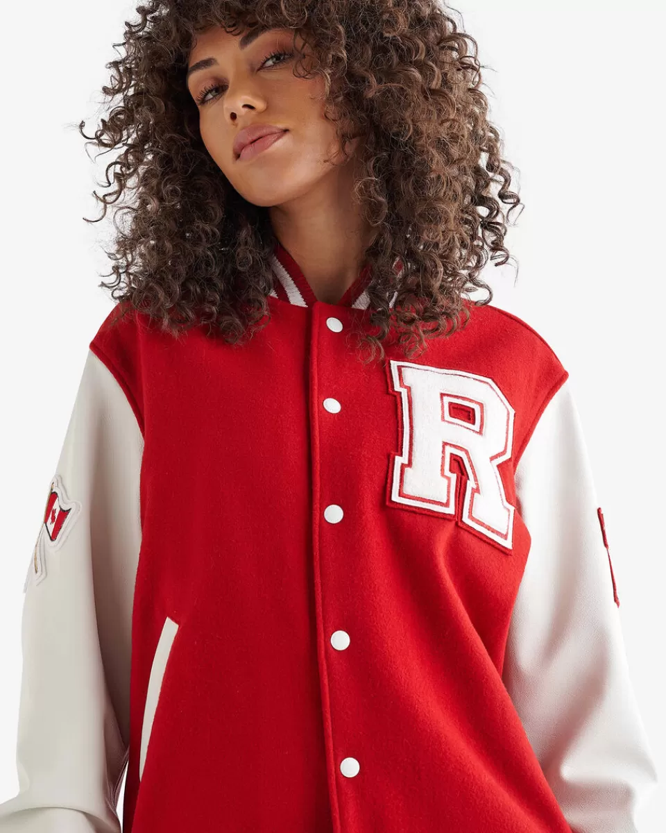 Roots Canada Vintage Varsity Jacket RED Shop