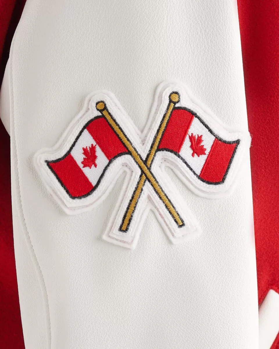 Roots Canada Vintage Varsity Jacket RED Shop